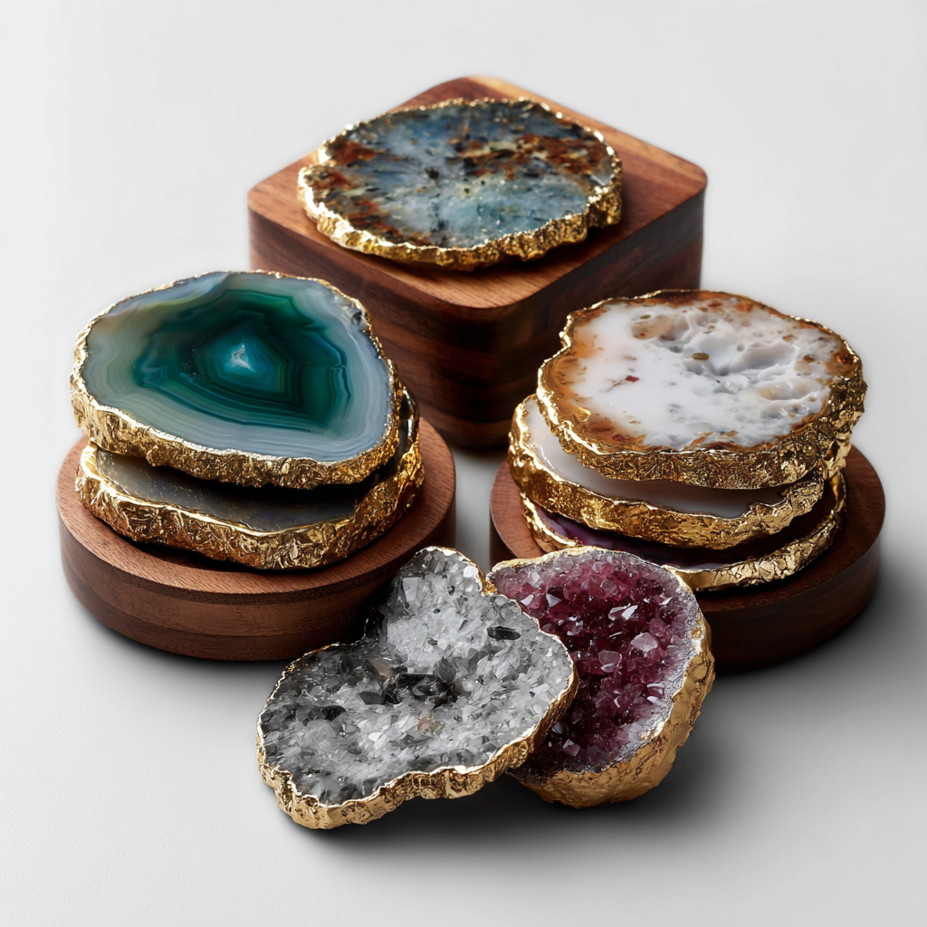 Crystal Agate Slices