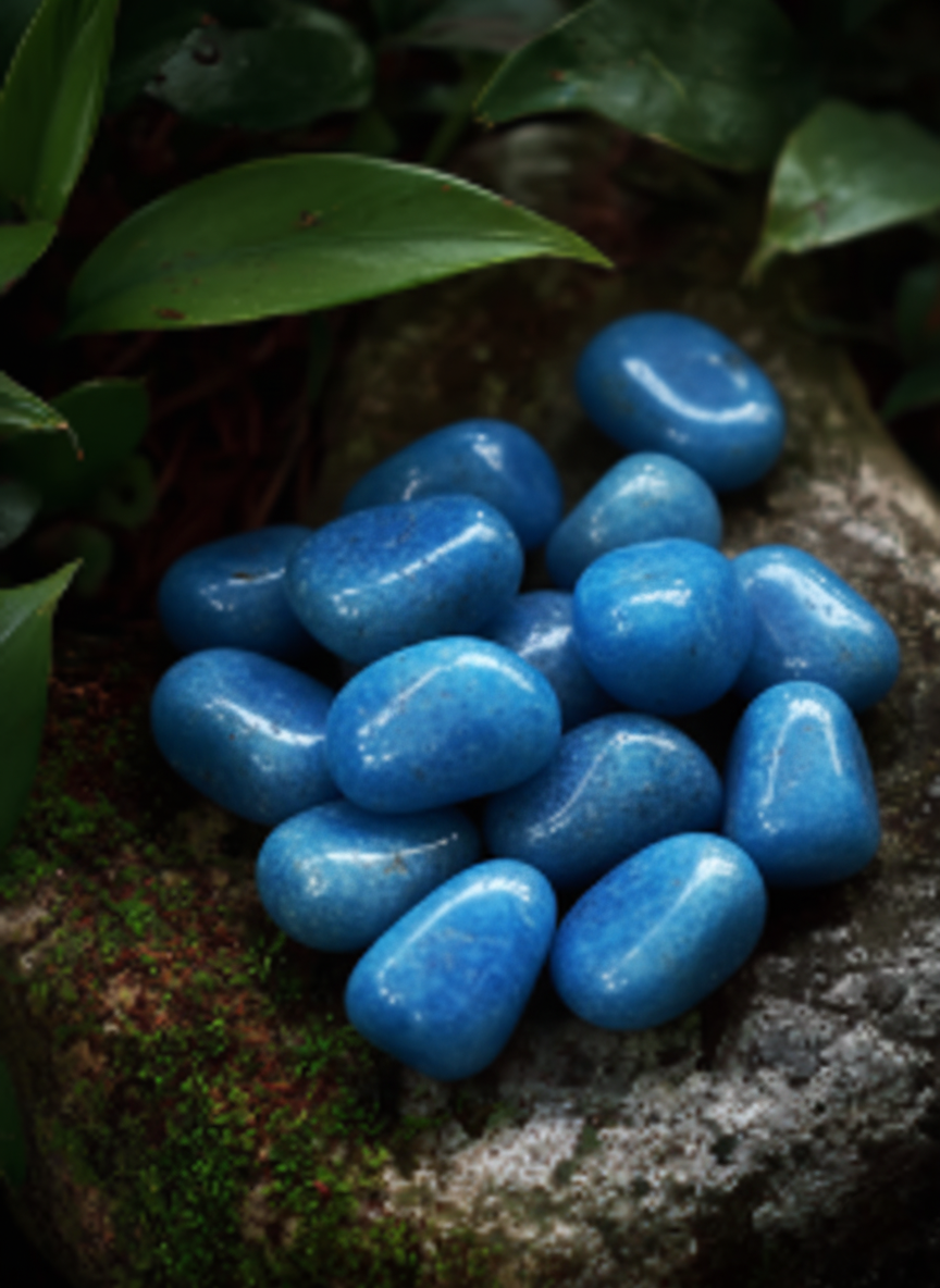 Blue Apatite Crystals