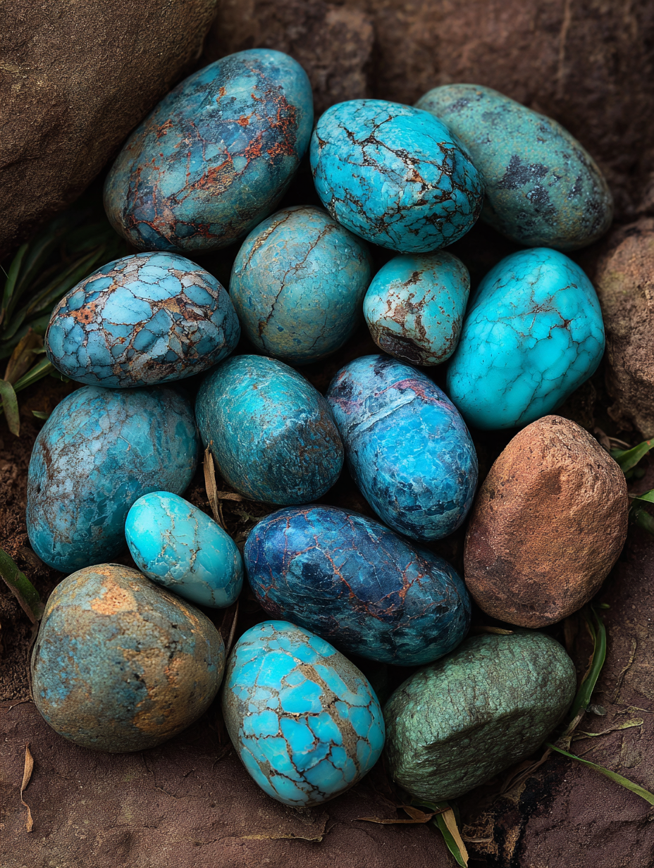 Firoza (Turquoise) Crystals
