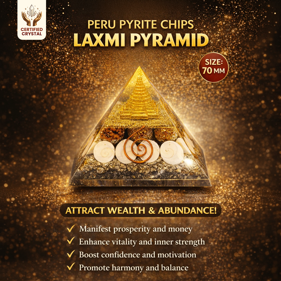 Pyrite Gomti Chakra ShreeYantra Orgone Pyramid