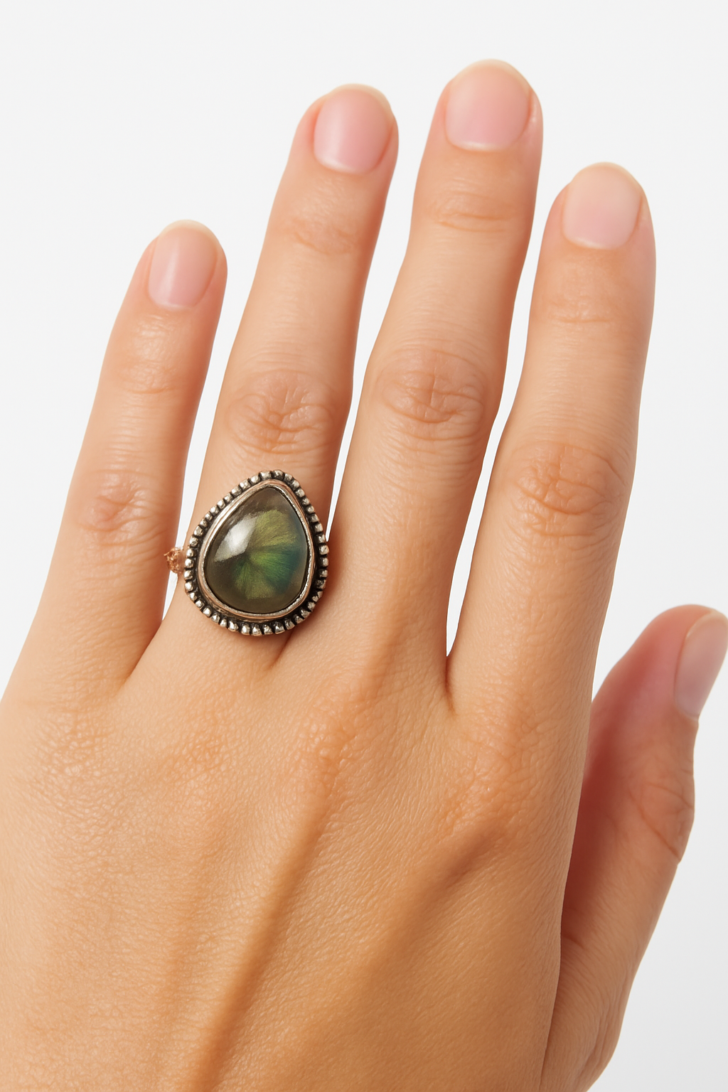 Natural Labradorite Ring