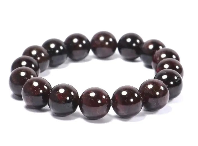 Red Garnet Big Beads Bracelet
