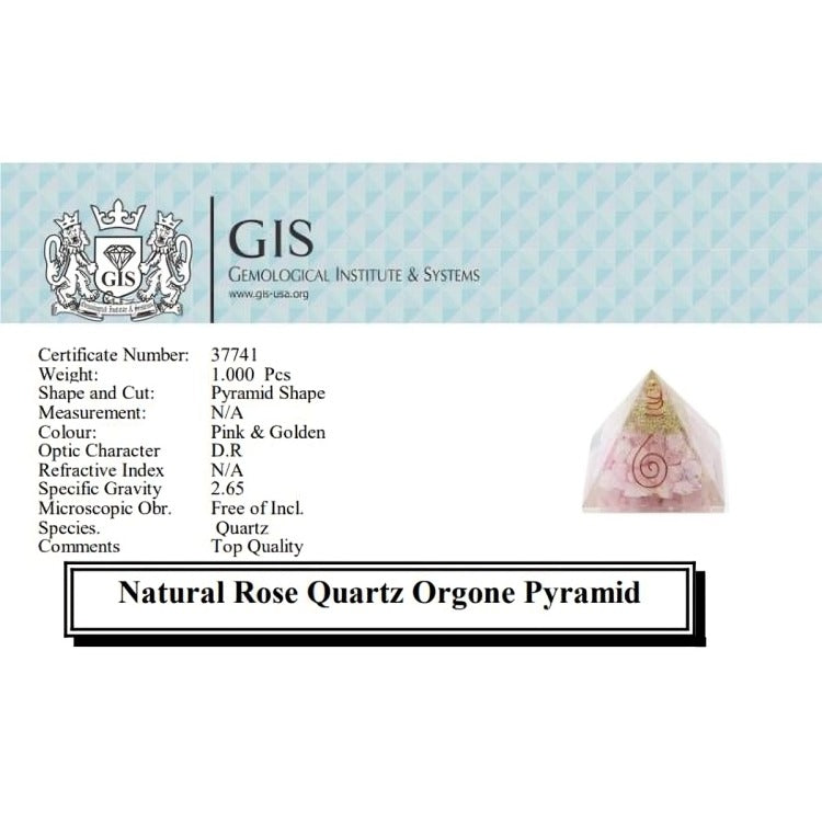 Rose Quartz Orgone Pyramid