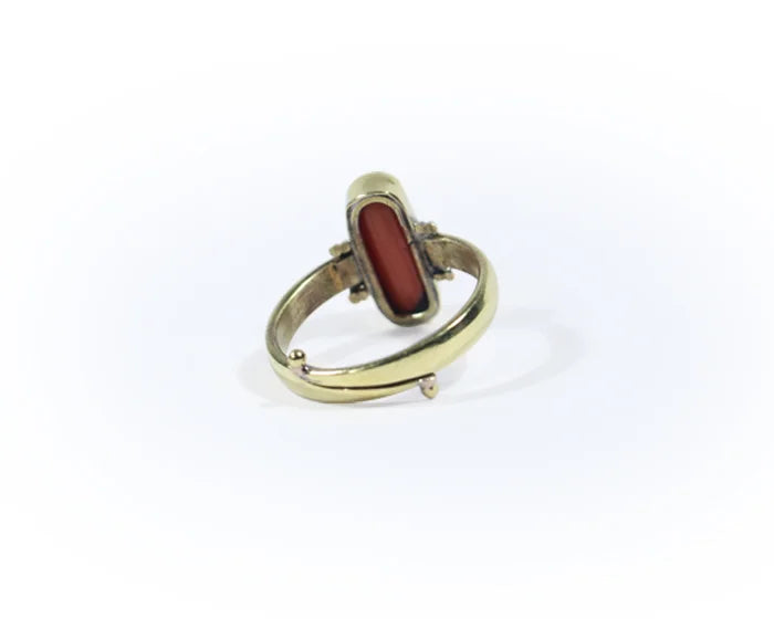 Natural Coral (Moonga) Ring (5 Ratti)