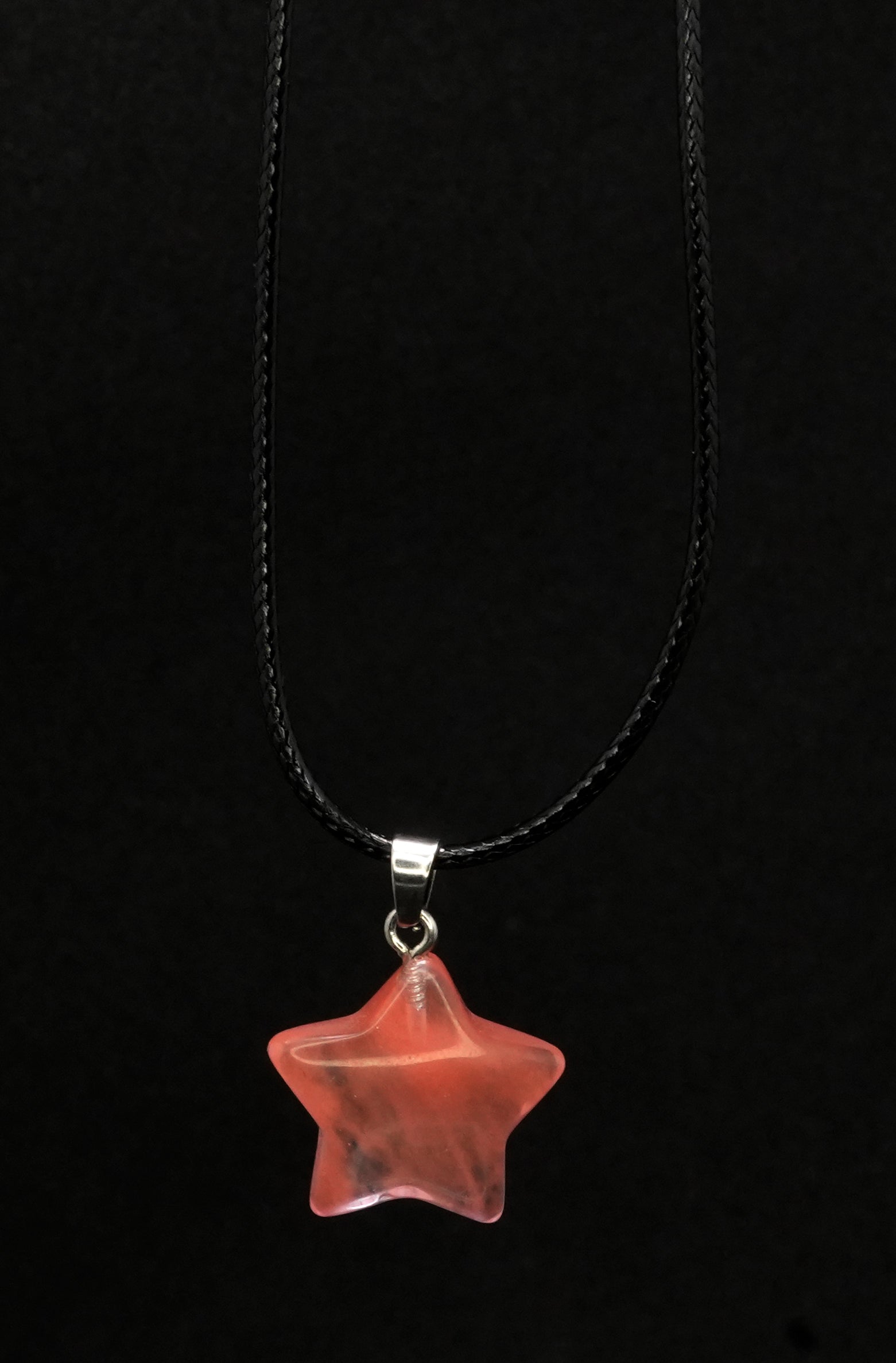 Cherry Quartz Star Pendant