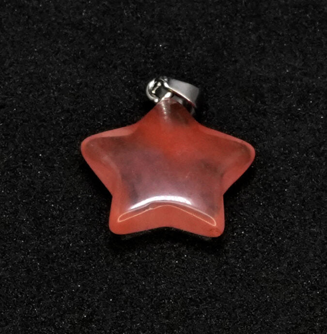 Cherry Quartz Star Pendant