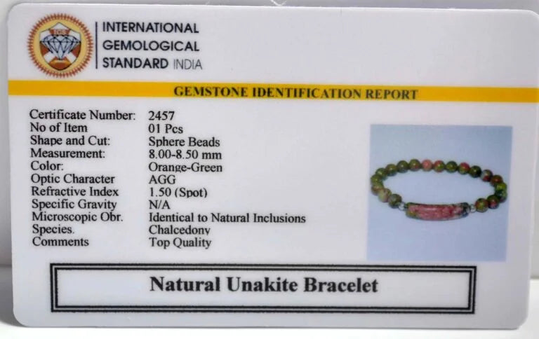 Unakite Energy Curve Bracelet