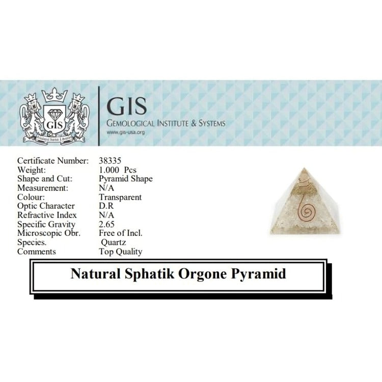 Sphatik Orgone  Pyramid