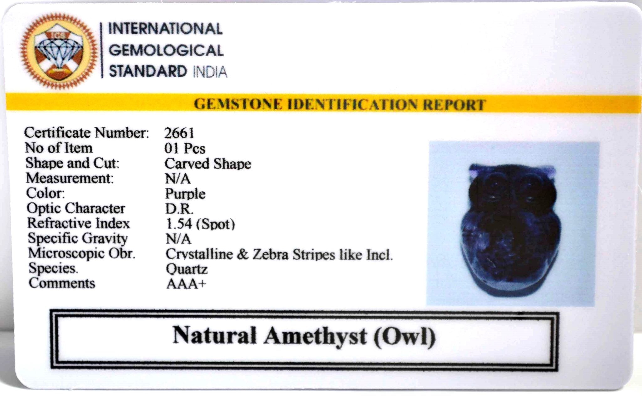 Amethyst Owl