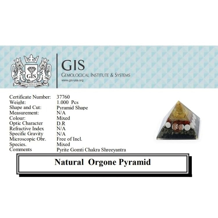 Pyrite Gomti Chakra ShreeYantra Orgone Pyramid