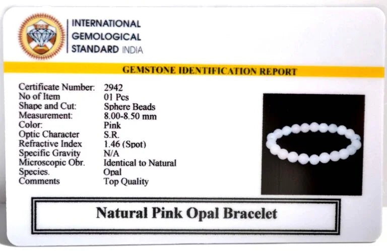 Pink Opal Bracelet
