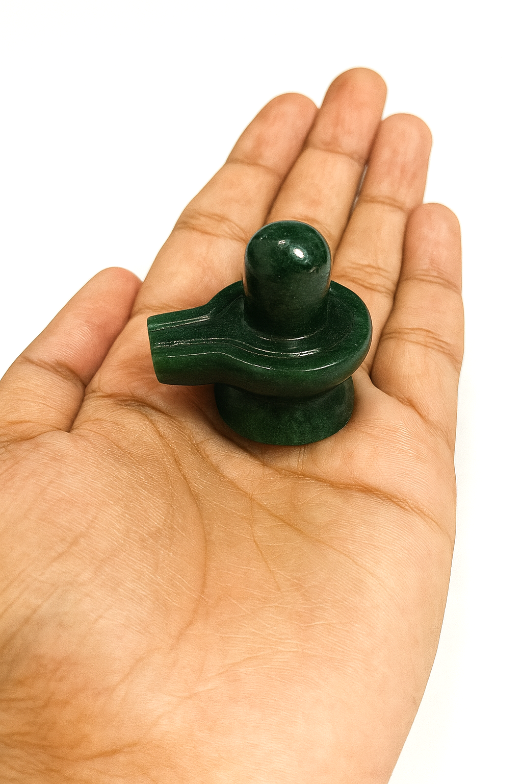 Green Jade Shivling