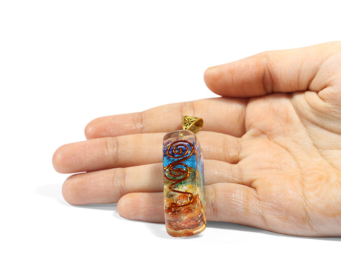 7 Chakra Orgonite Pendant
