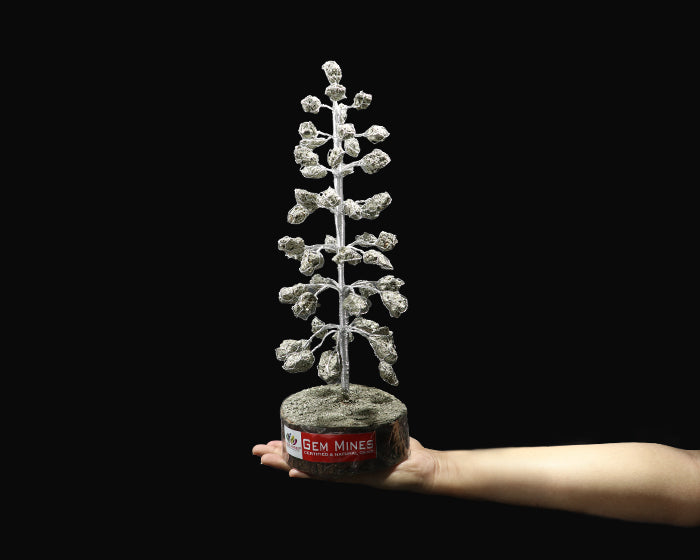 Pyrite Silver Wire Tree
