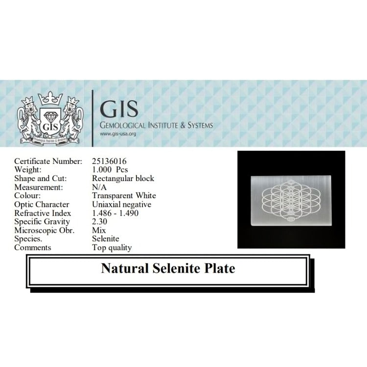 Selenite Energy Alignment Plate