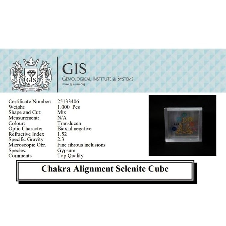 Selenite Chakra Healing Cube