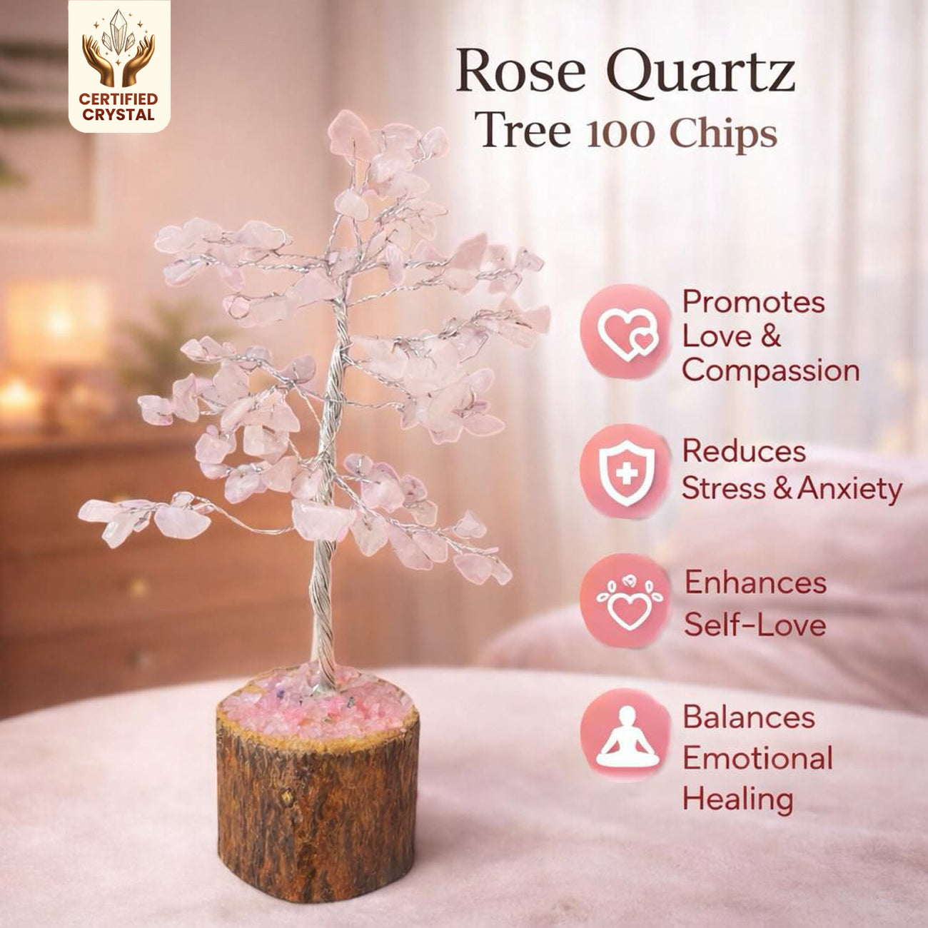 Rose Quartz Tree