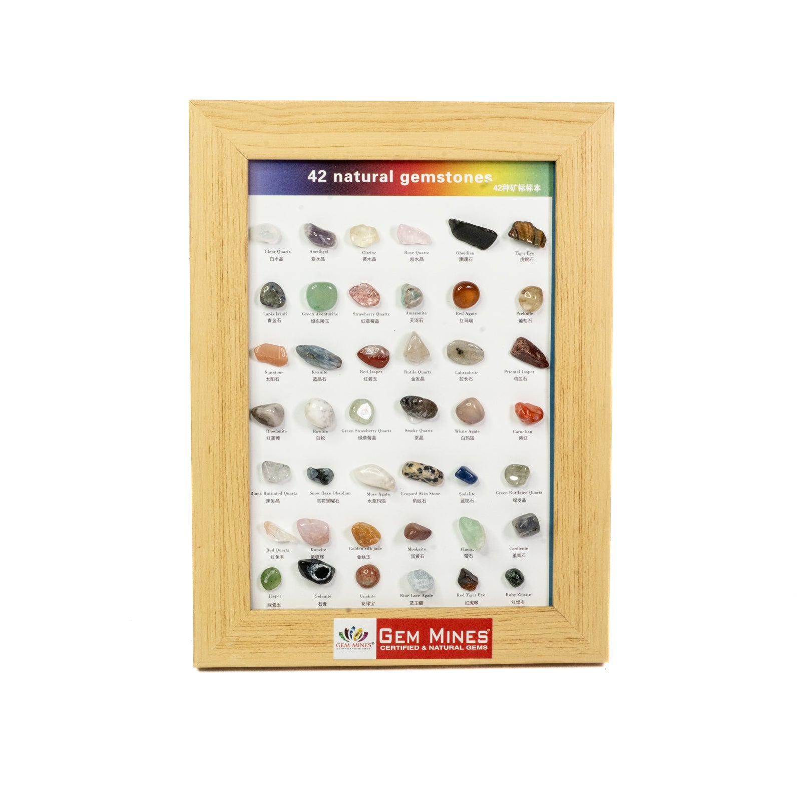 42 Natural Gemstones Frame