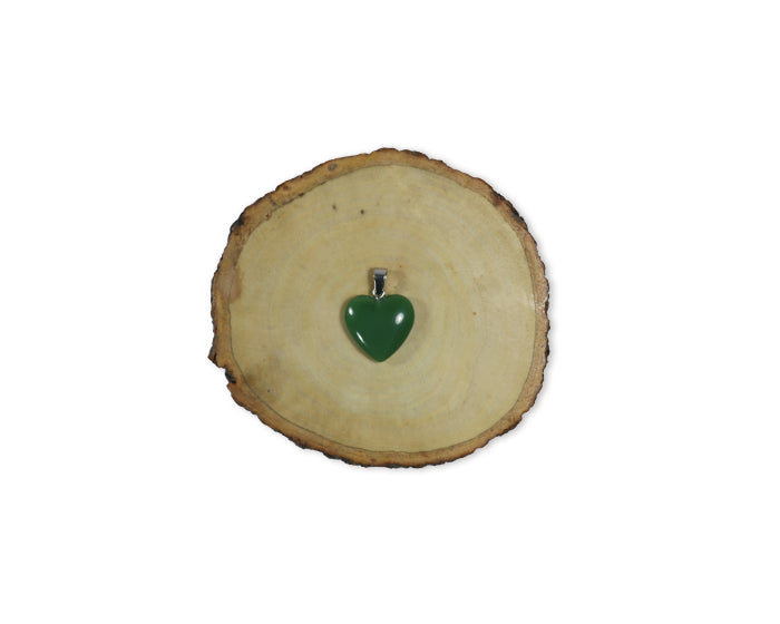 Green Jade Heart Pendant