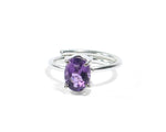 Amethyst Faceted Ring