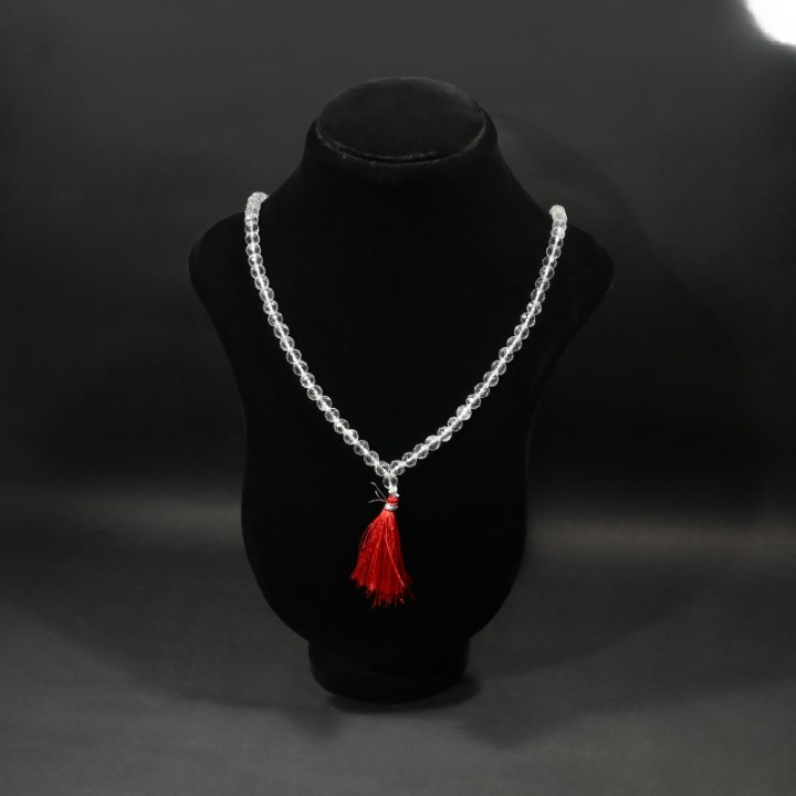 Sphatik Mala Diamond Cut (108+1)