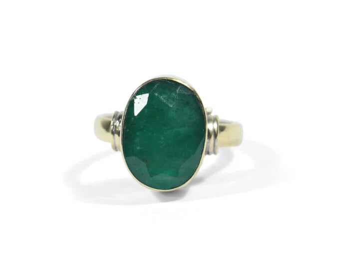 Natural Emerald (Panna) Ring (7 Ratti)