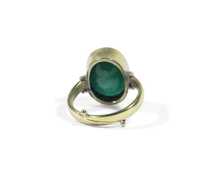 Natural Emerald (Panna) Ring (7 Ratti)