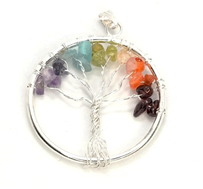 Seven Chakra Tree Pendant