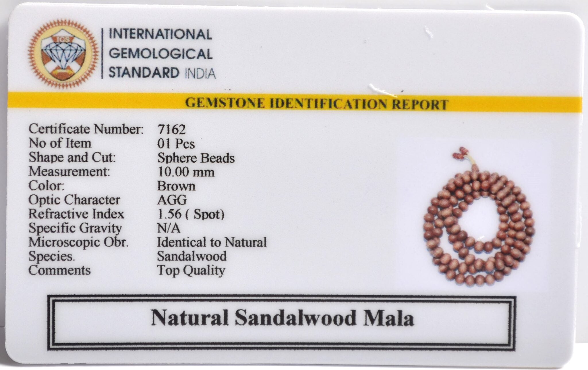 Sandalwood Rosary Mala (10mm)