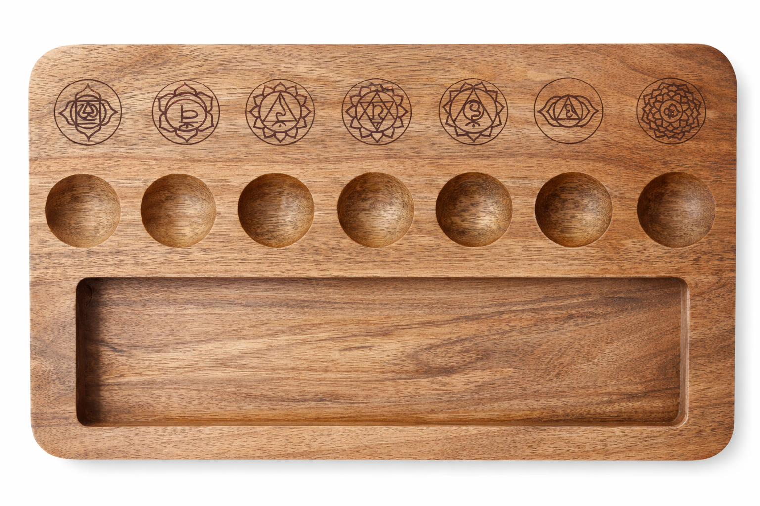 Seven Chakra Tumble Set With Tray
