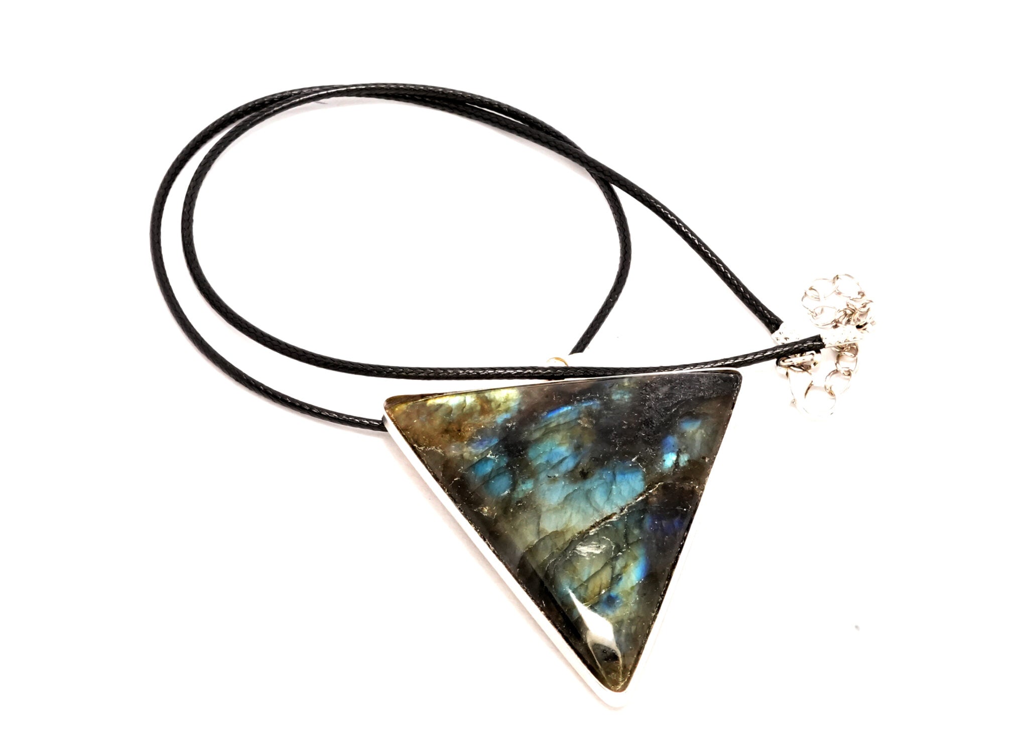 Triangle Labradorite Pendant