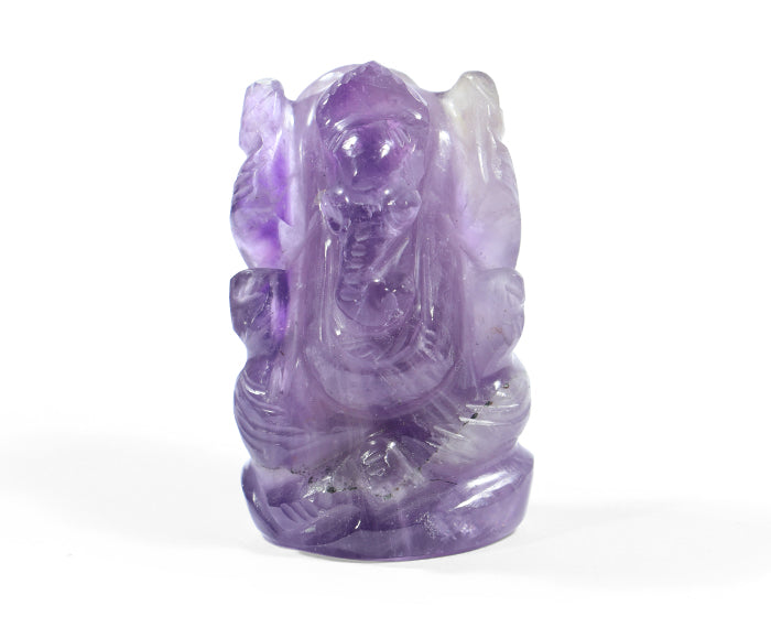 Natural Amethyst Ganesh Ji Statue