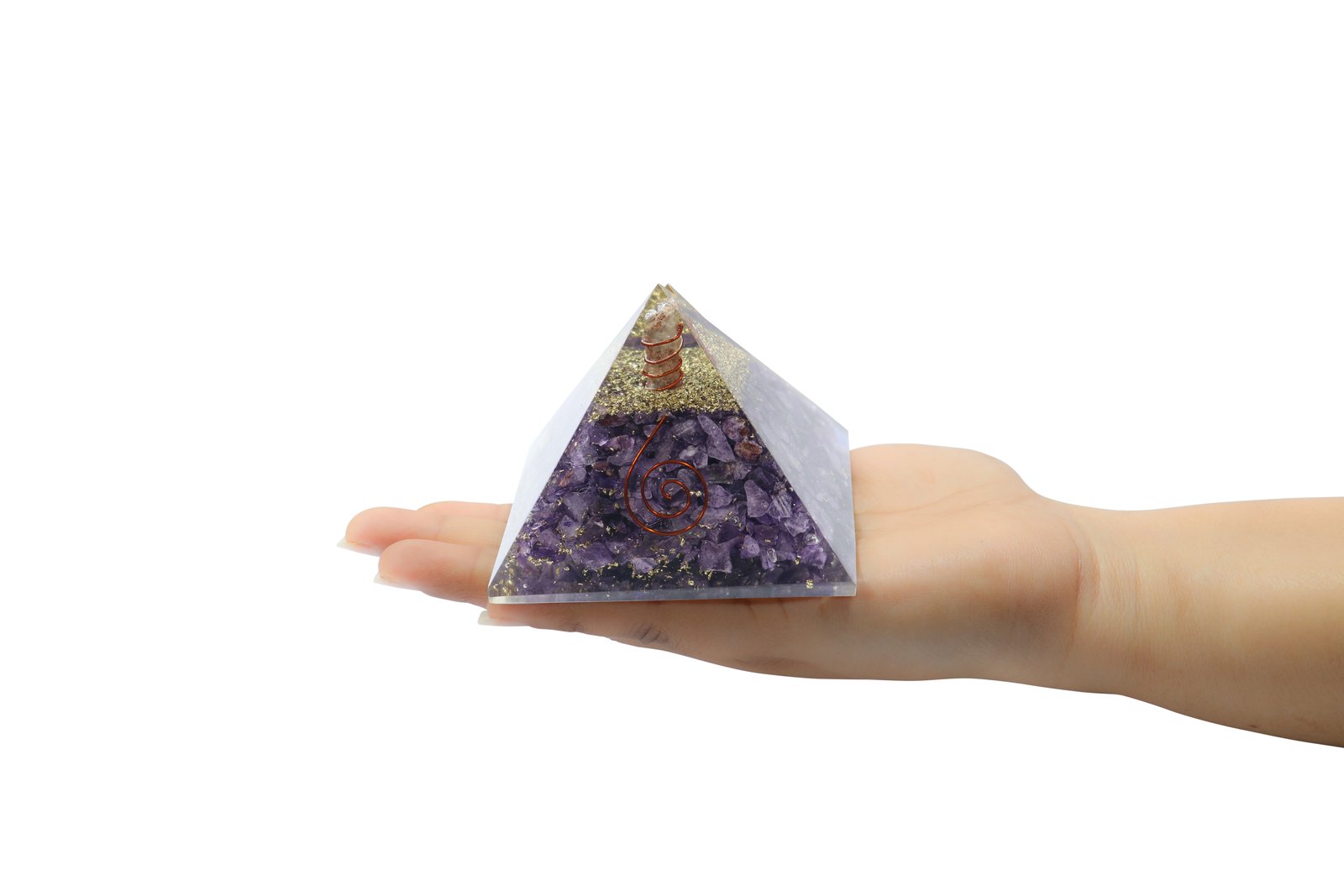 Amethyst Orgone Pyramid