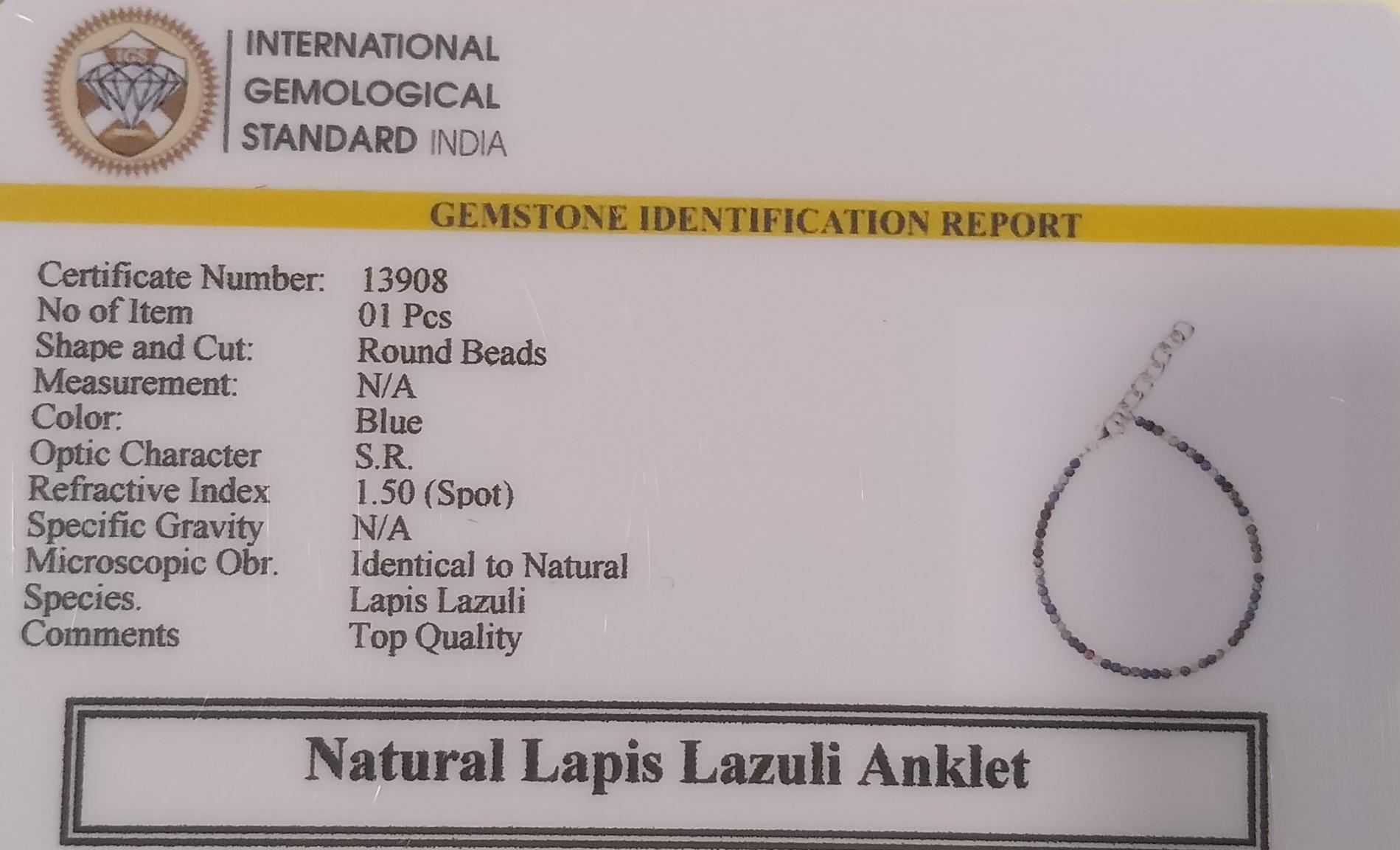 Lapis Lazuli Anklet