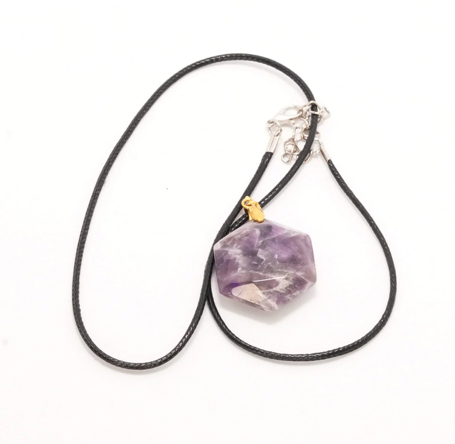 Amethyst Hexagon Pendant