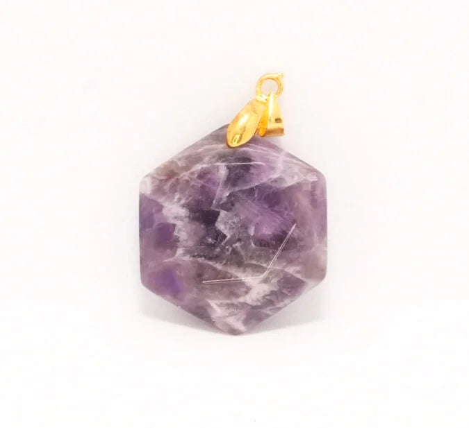 Amethyst Hexagon Pendant