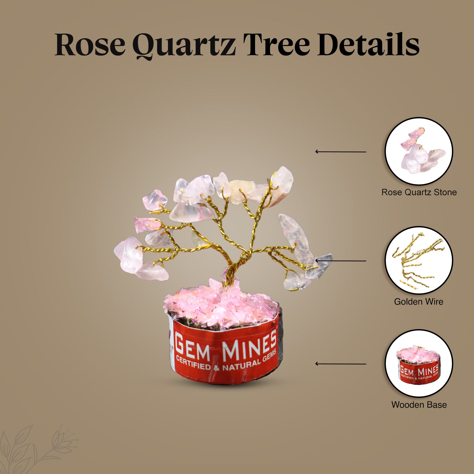 Rose Quartz Mini Tree