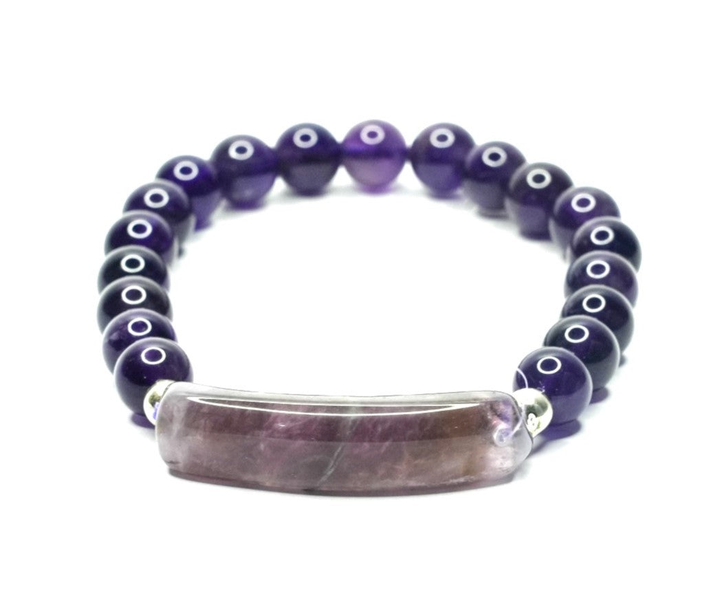 Amethyst Energy Curve Bracelet