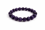 Amethyst Dimond cut Bracelet (10 mm)