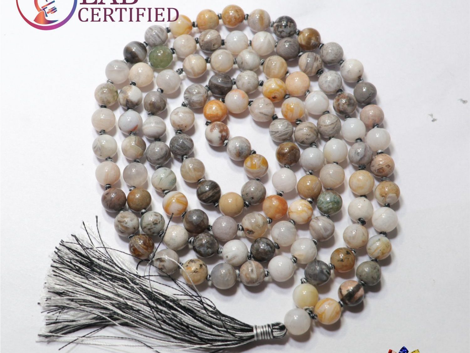 Bamboo Leaf Jaap Mala 8 mm