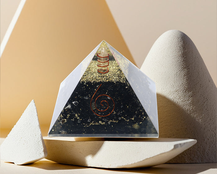 Black  Tourmaline Orgone Pyramid
