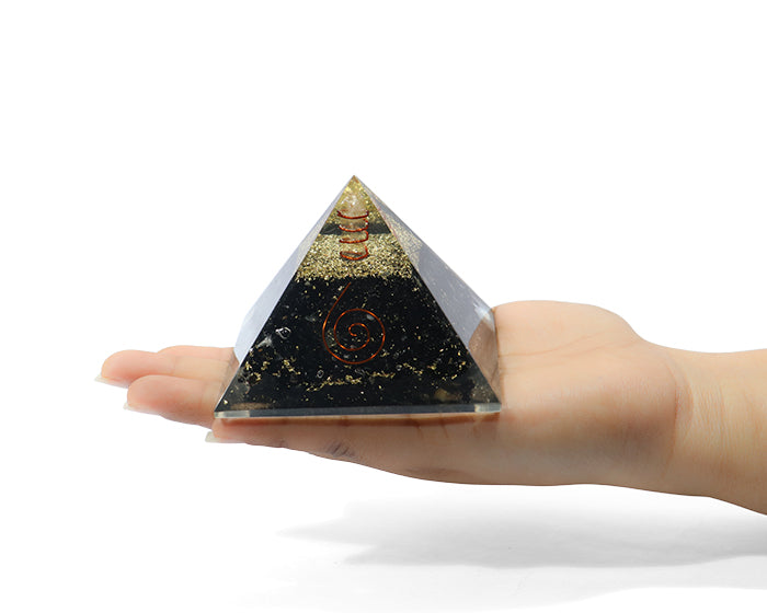 Black  Tourmaline Orgone Pyramid