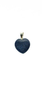 Blue Stone Heart Pendant