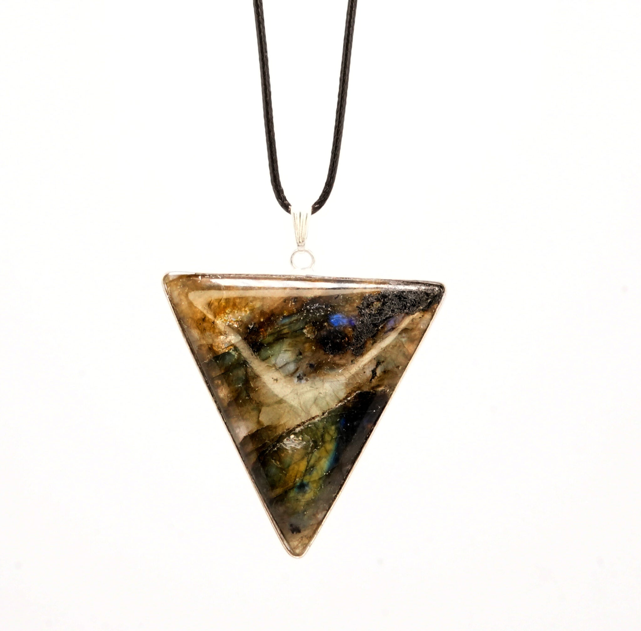 Triangle Labradorite Pendant
