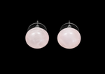 Rose Quartz tops - Earrings