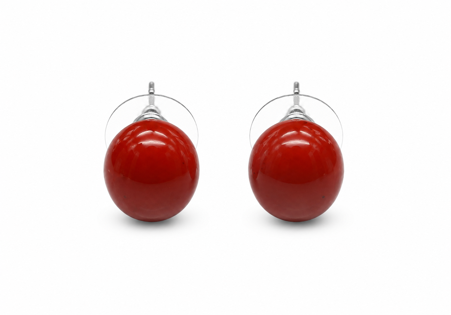 Red Jasper tops - Earrings
