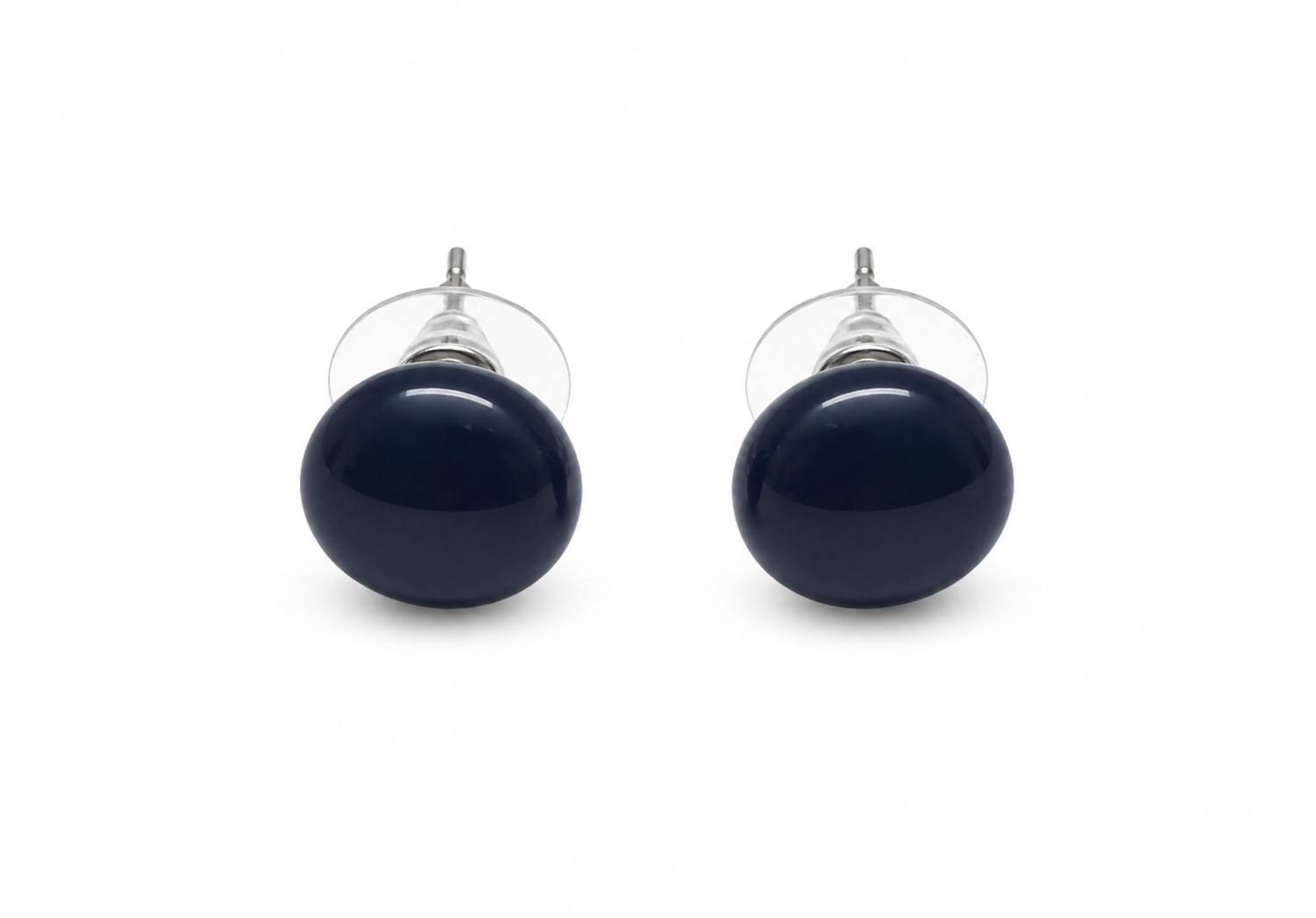 Black tourmaline tops - Earrings