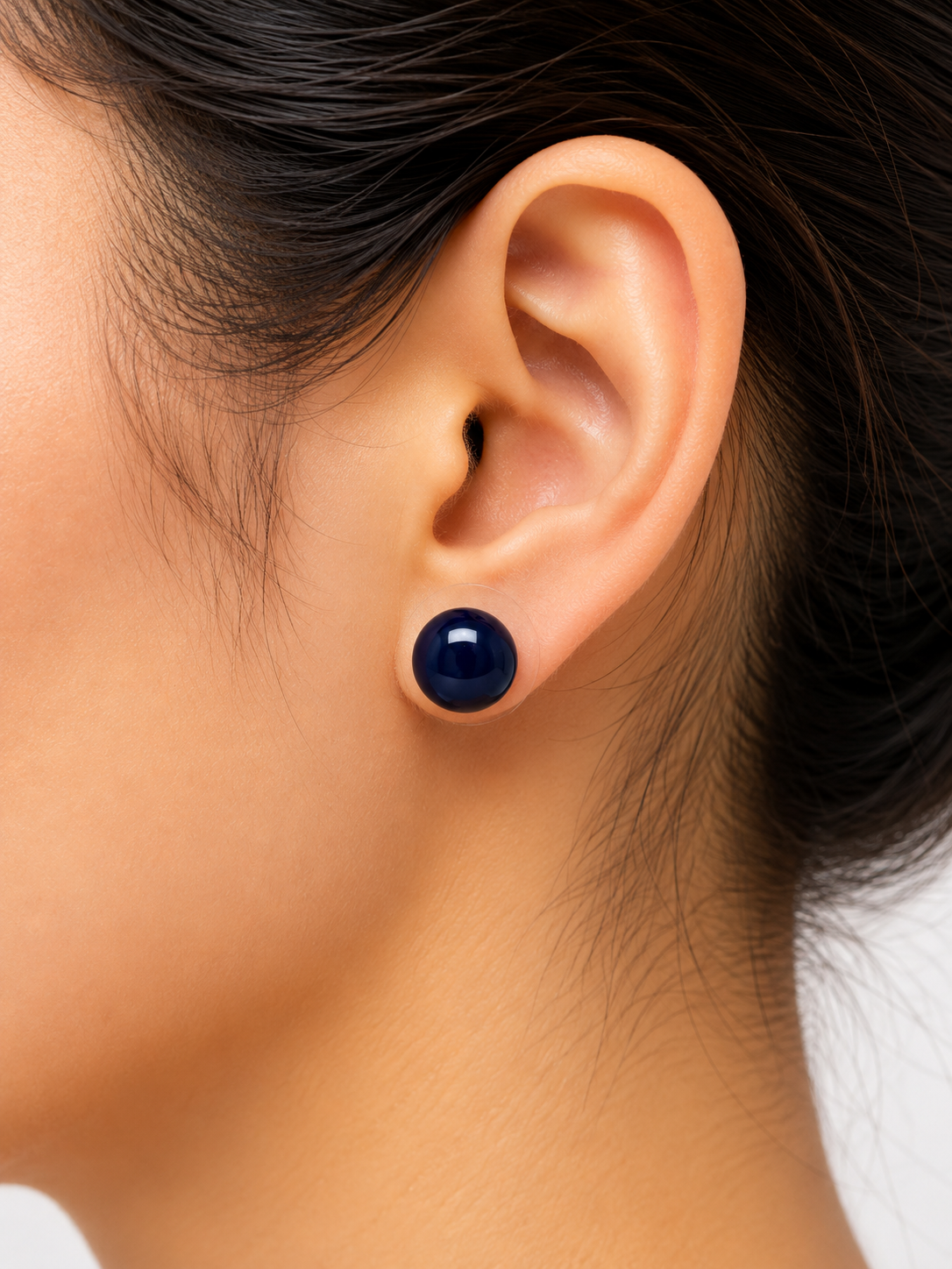 Black tourmaline tops - Earrings
