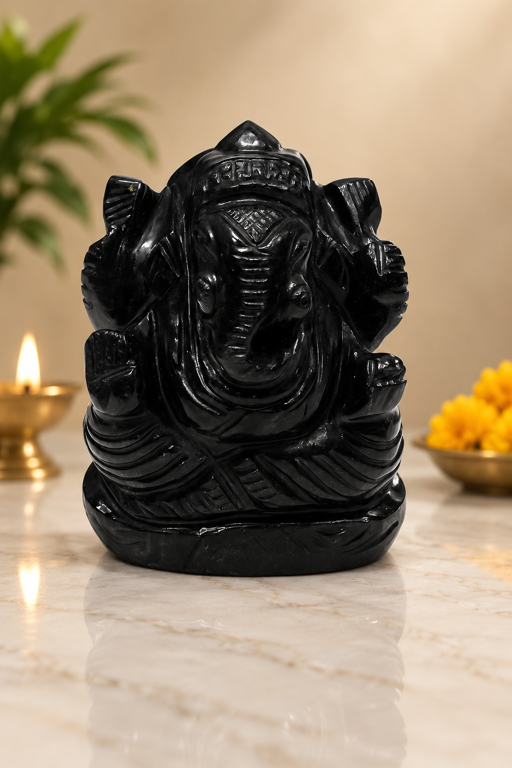 Black Obsidian Ganesh Ji