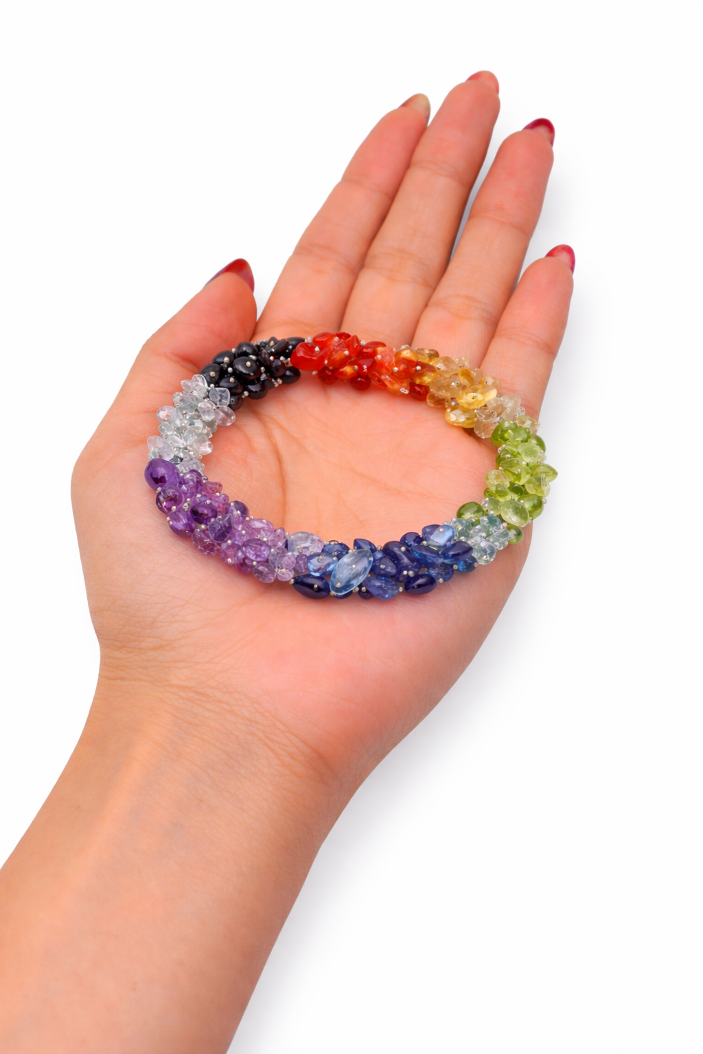 7 Chakra Chip Bracelet